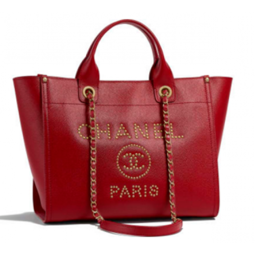 Chanel Grained Calfski Skin w kolorze złotym A57069 Burgundy