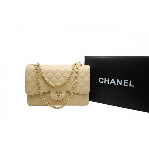 Torebka Chanel Jumbo Double Flaps Apricot Original Caviar Leather A36097 Gold