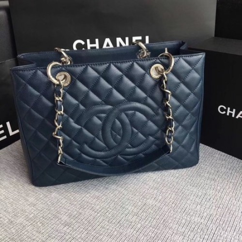 Chanel LE Boy Grand Torba na zakupy GST Royal Cannage Pattern A50995 Silver