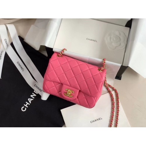 Torebka Chanel MINI Flap Bag Original Sheepskin Leather AS1786 rose
