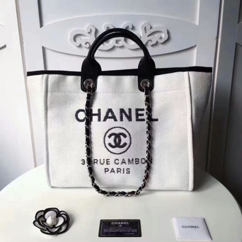 Torba Chanel Medium Original Canvas Leather Tote na zakupy 66941C