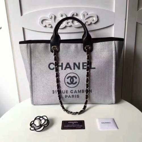 Torba Chanel Medium Original Canvas Leather Tote na zakupy 66941J