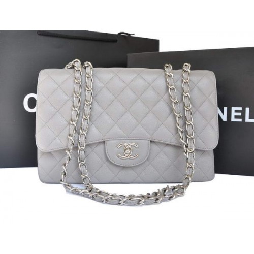 Torebka Chanel Original Caviar Leather Flap Bag A28600 Grey