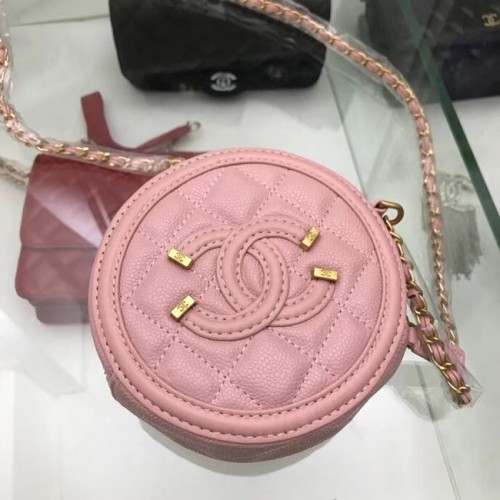 Kopertówka Chanel Original z łańcuszkiem A81599 różowa