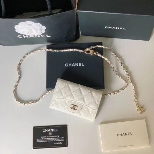 Chanel Original Grained Calfskin Pocket 81081 biały