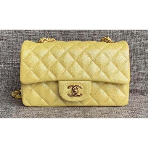 Torebka Chanel Original Lather Flap Bag AS1792 Lemon