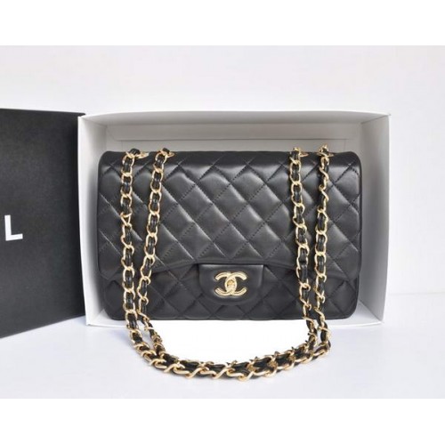 Torebka Chanel Original Leather Flap Bag A28600 Black Golden