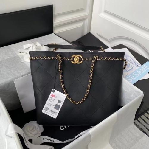 Torba na zakupy Chanel Original Leather AS2374 czarna