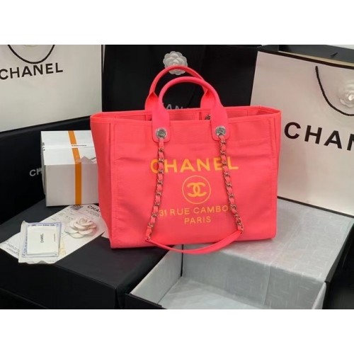 Duża torba na zakupy Chanel Original 66941 różowa
