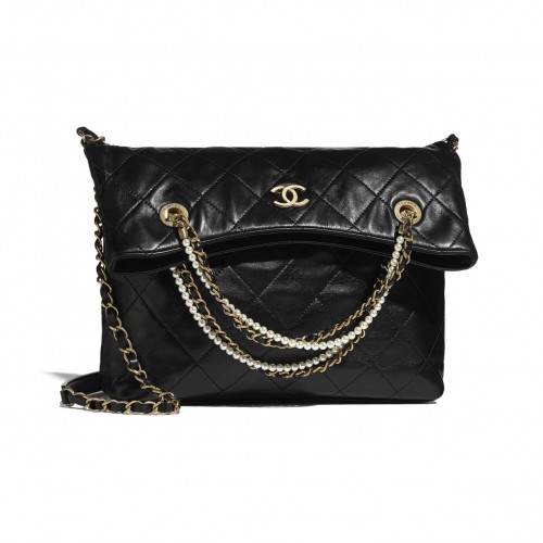 Torba na zakupy Chanel Original AS2213 czarna