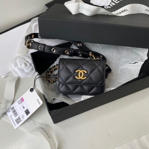 Torebka Chanel Sheepskin Original Leather Pocket AP2549 w kolorze czarnym