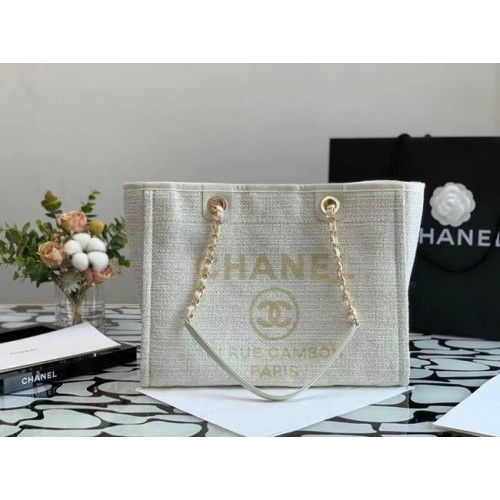 Torba na zakupy Chanel MM A67001 Biała