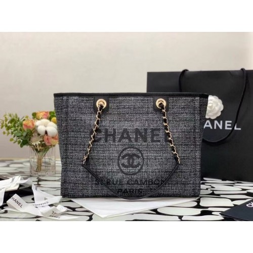 Torba na zakupy Chanel MM A67001 czarna