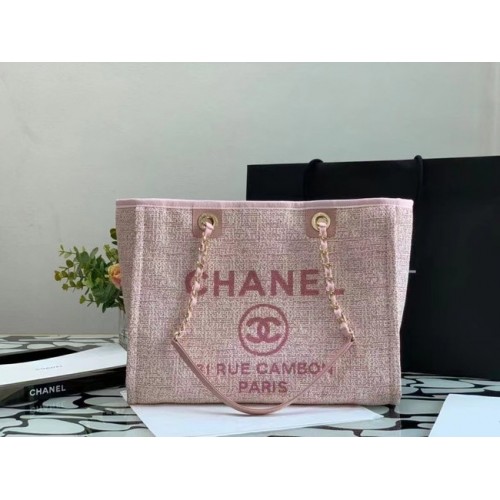 Torba na zakupy Chanel MM A67001 różowa