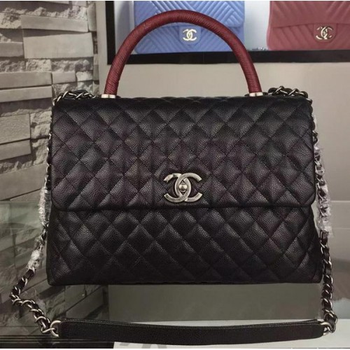 Torba na ramię Chanel Original Caviar Leather A7781 Czarna