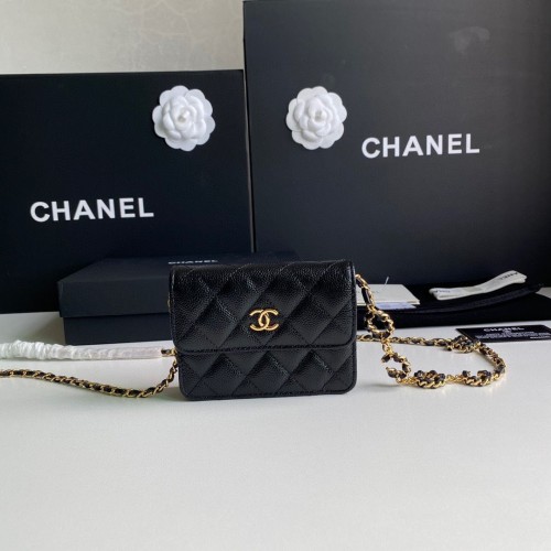Torebka Chanel WOC Belt Bag Original Caviar Leather 2306 Black