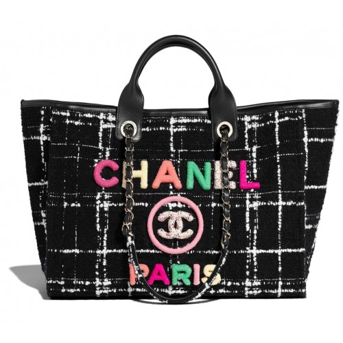 Torba na zakupy Chanel Weave Tote B66955 Czarna