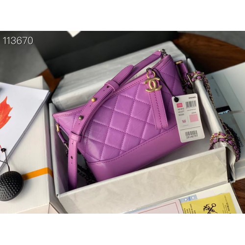 Mała torebka typu hobo Chanel Gabrielle A91810 Lavender