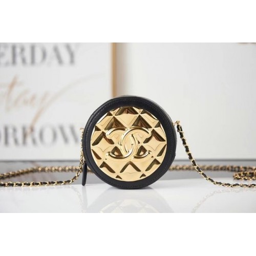 Torebka na ramię Chanel ze skóry AP2388 w kolorze czarnym