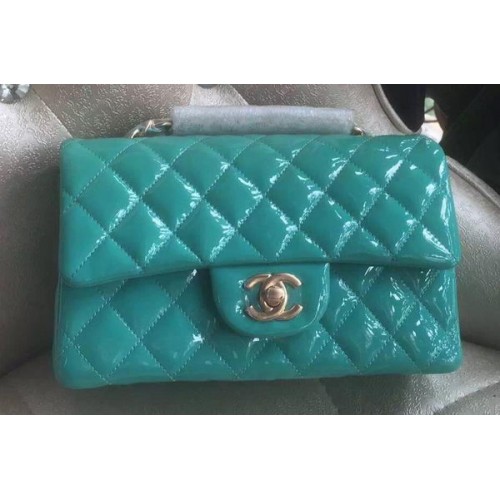 Torebka Chanel mini Classic Flap Bag Original Patent A1116 Green