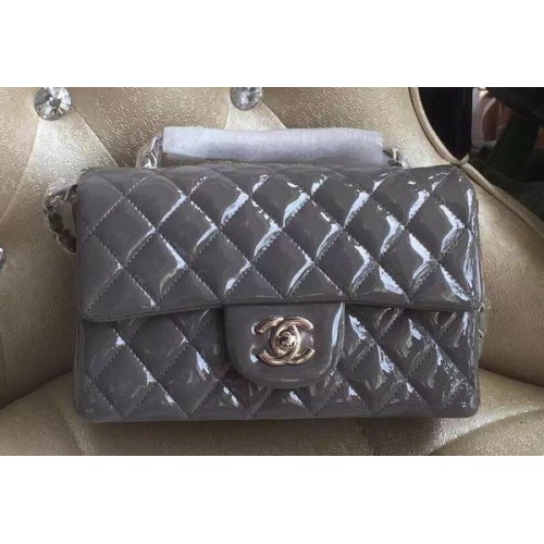 Torebka Chanel mini Classic Flap Bag Original Patent A1116 Grey