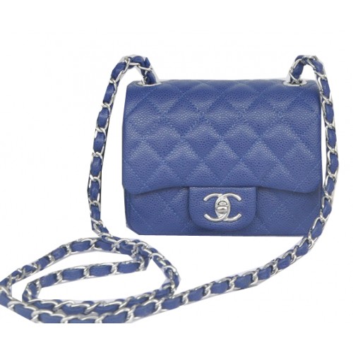 Torebka Chanel mini Classic Flap Bag Royal Cannage Pattern 1115 Silver