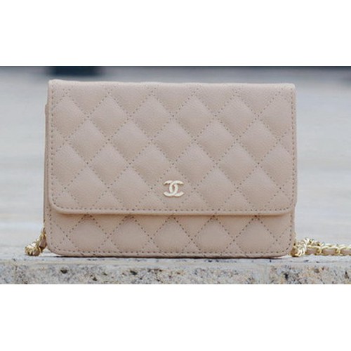 Torebka Chanel mini Flap Bag Apricot Cannage Pattern A33814 Gold