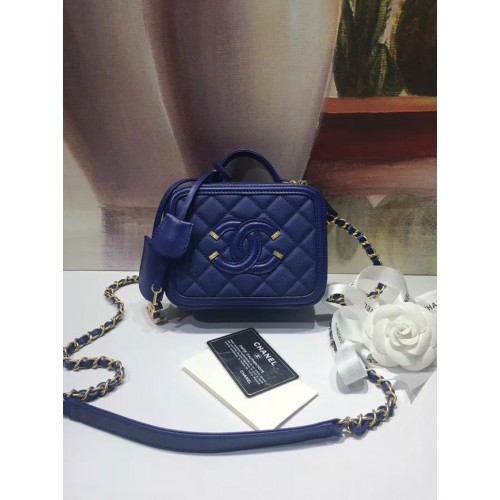 Mini kosmetyczka Chanel Original A93342 niebieska
