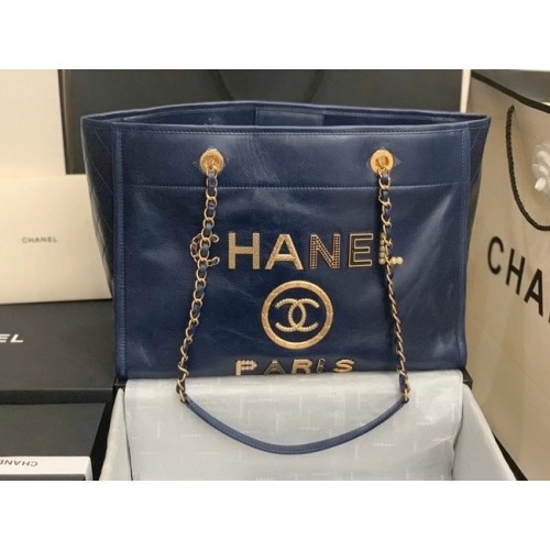 Torba na zakupy Chanel A67001 Royal Blue
