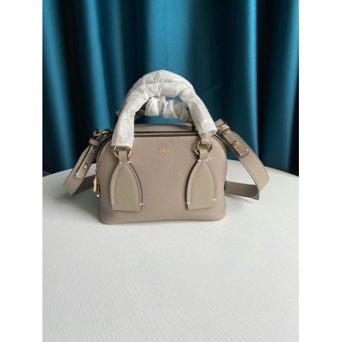 Torebka Chloe Original Calfskin Leather Bag 6C081 grey