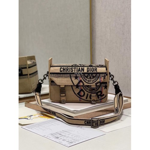 DIOR BOBBY BAG Haft C0803 żółty