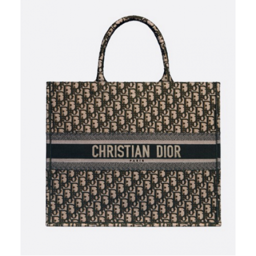 TORBA DIOR BOOK TOTE DIOR OBLIQUE M1286Z zielona