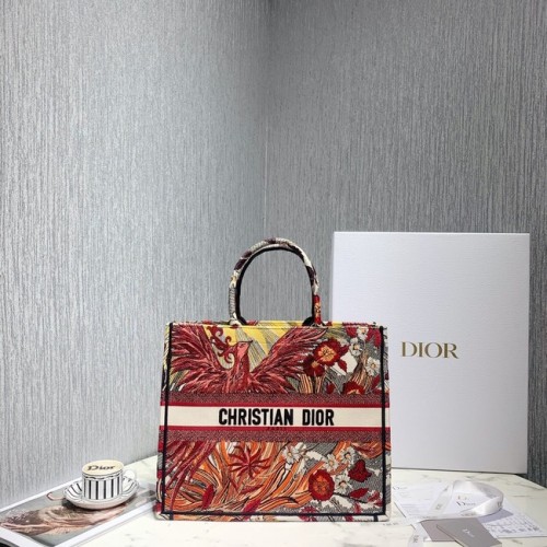 TORBA DIOR BOOK TOTE Z HAFTU PŁÓTNA C1286-4