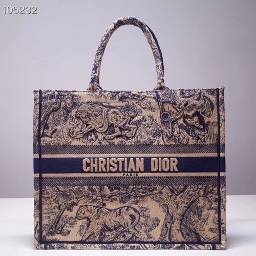 TORBA NA KSIĄŻKI DIOR TOILE DE JOUY M1286ZT niebieska