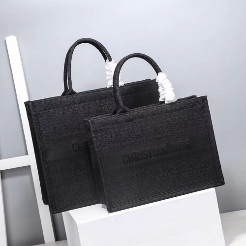TORBA DIOR BOOK TOTE Z HAFTEM Z PŁÓTNA C1287-19