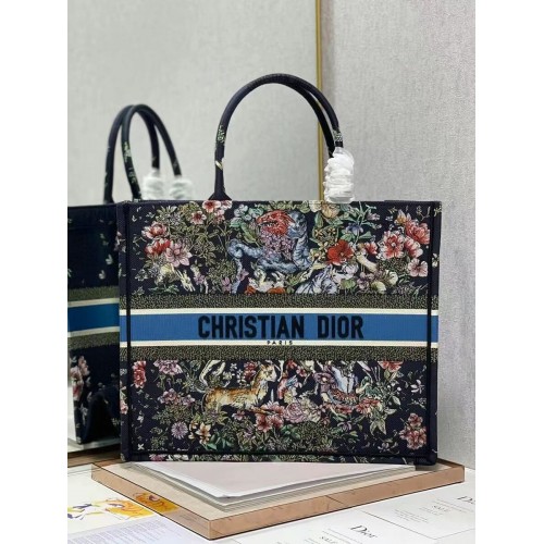 DIOR BOOK TOTE Haft C1286-29 czarny