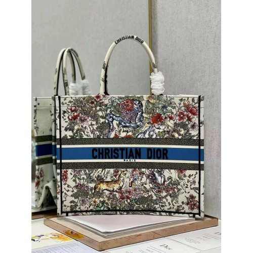 DIOR BOOK TOTE Haft C1286-30 biały