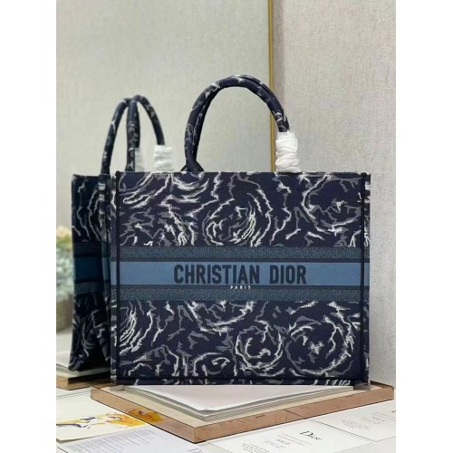 DIOR BOOK TOTE Haft C1286-32 niebieski