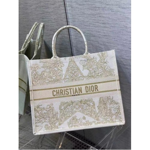 DIOR BOOK TOTE Haft C1286-7 kremowy