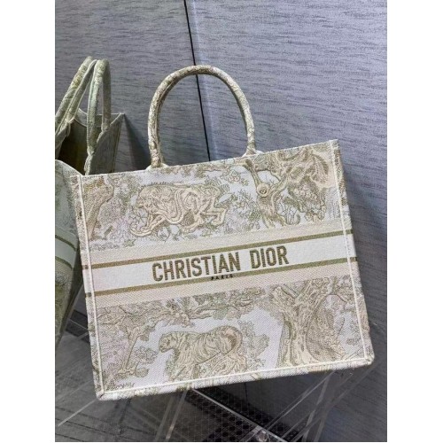 DIOR BOOK TOTE Haft C1286-8 kremowy