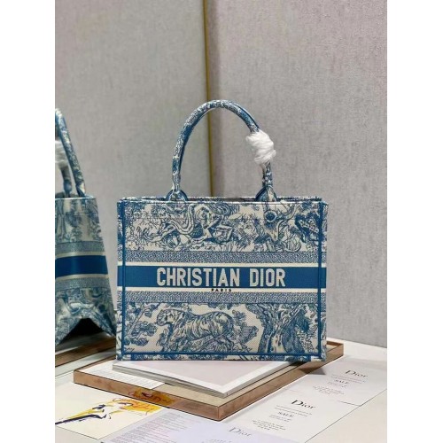 DIOR BOOK TOTE Haft C1287-6 niebieski