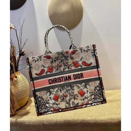 TORBA NA KSIĄŻKI DIOR Z WIELOKOLOROWYM Haftem M1286ZR