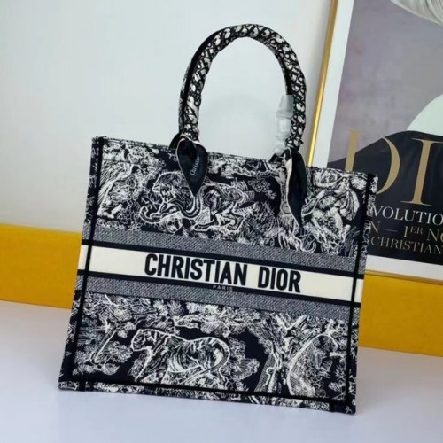 DIOR BOOK TOTE Wielokolorowa haftowana torba M1297ZR