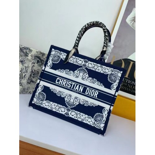 DIOR BOOK TOTE Wielokolorowa haftowana torba M1297ZR-12