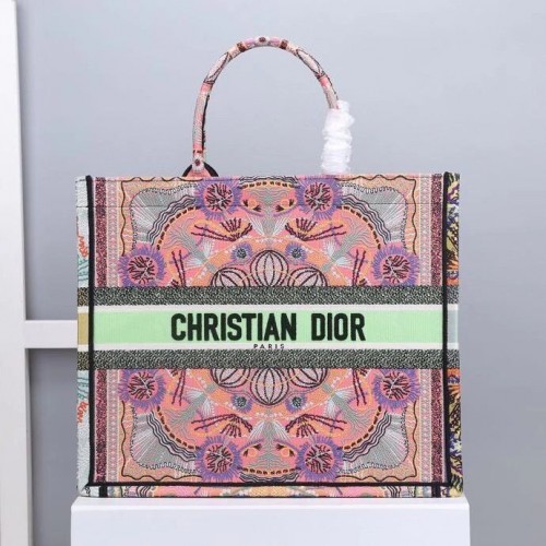 TORBA DIOR BOOK TOTE Wielokolorowy krawat Dior Haft M1286
