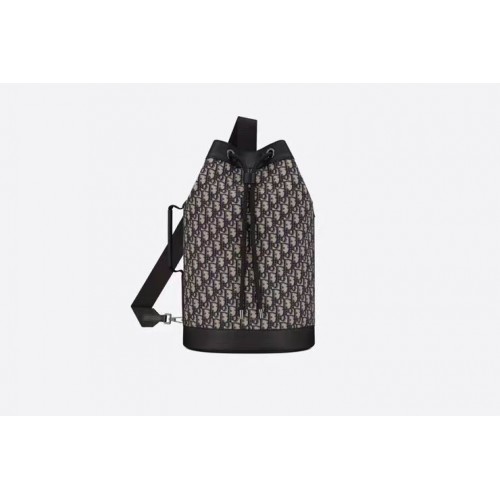 DIOR Niebieski Dior Ukośny Haft CN0210