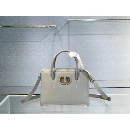 DIOR MEDIUM ST HONORE TOTE Grained Calfskin M9321UMBA grey