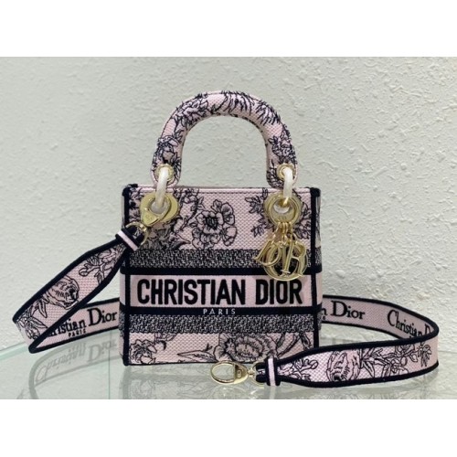 DIOR MINI LADY D-LITE BAG Haft M0500BZ-3