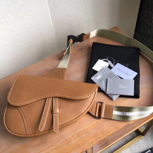 DIOR OBLIQUE SADDLE BELT BAG M9020 brązowa