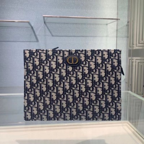 DIOR Oblique Embroidered C2107 niebieski